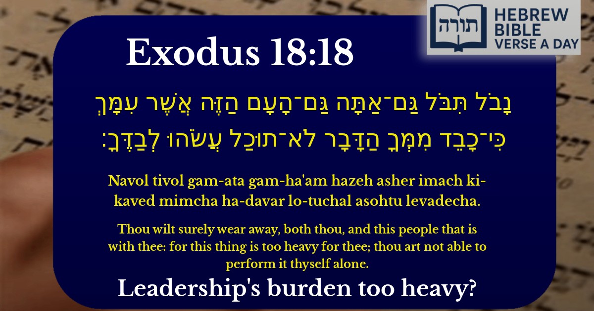 Exodus 18:18 - שמות 18:18
