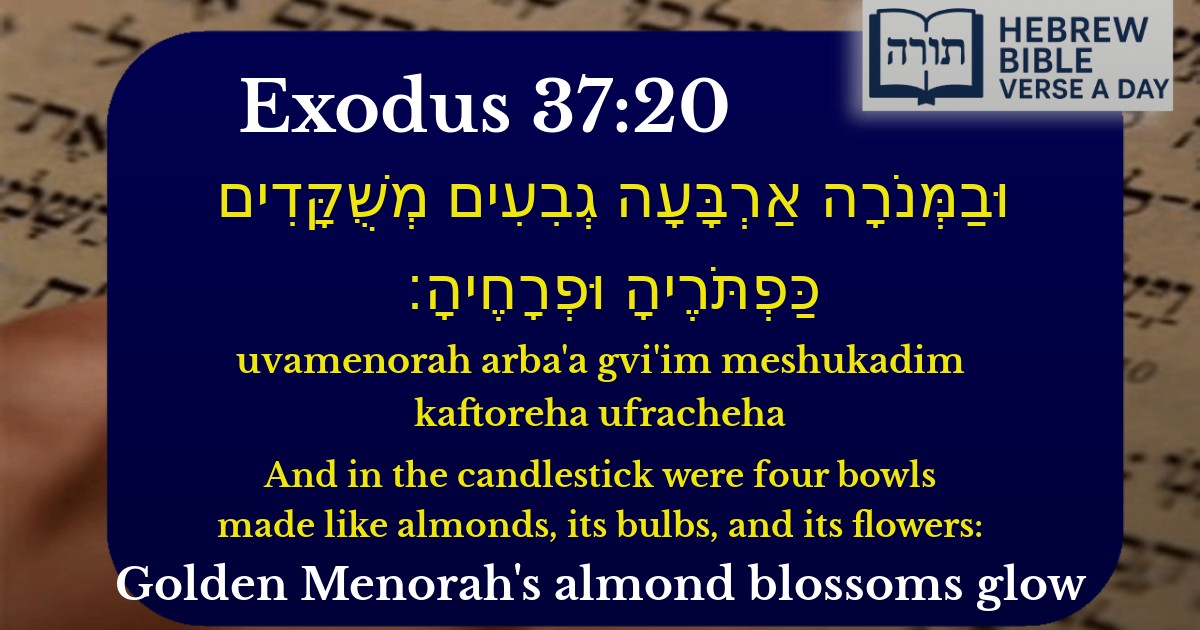Exodus 37:20 - שמות 37:20