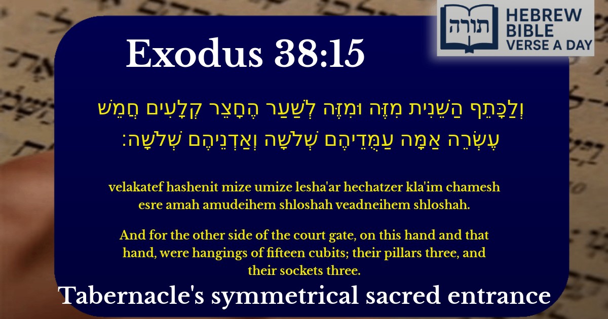 Exodus 38:15 - שמות 38:15