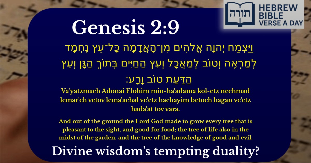 Genesis 2:9 - בראשית 2:9