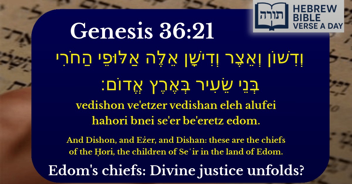Genesis 36:21 - בראשית 36:21