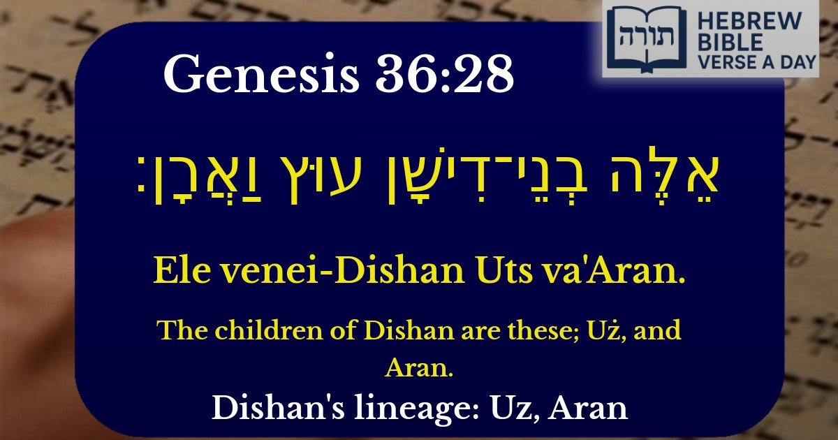 Genesis 36:28 - בראשית 36:28