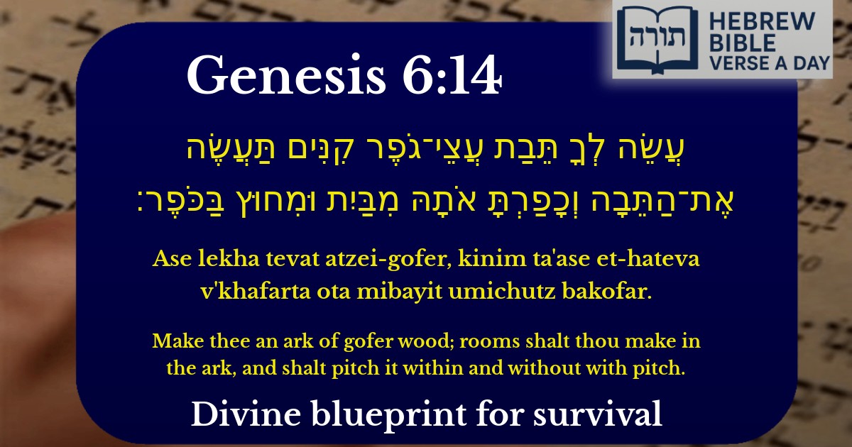 Genesis 6:14 - בראשית 6:14